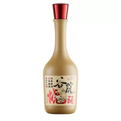 谷小酒 谷院烧酒 黄瓶 42度浓香型白酒500mL 14.9元包邮（需领券）