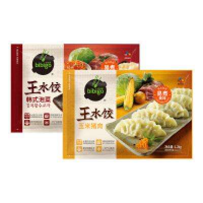 百亿补贴：必品阁王水饺2400g（玉米+泡菜）早餐夜宵速冻饺子 59.8元