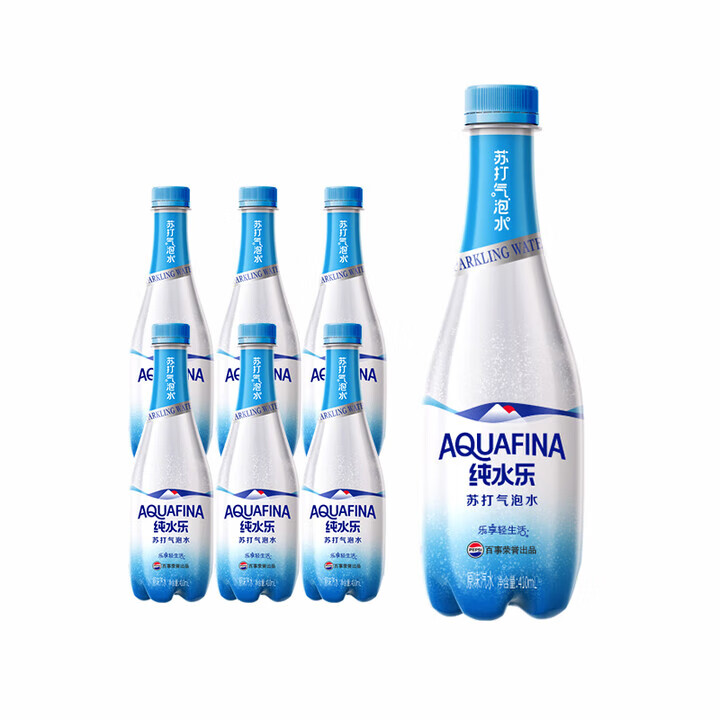 百事 AQUAFINA 纯水乐 苏打气泡水 410ml*6瓶 12.9元