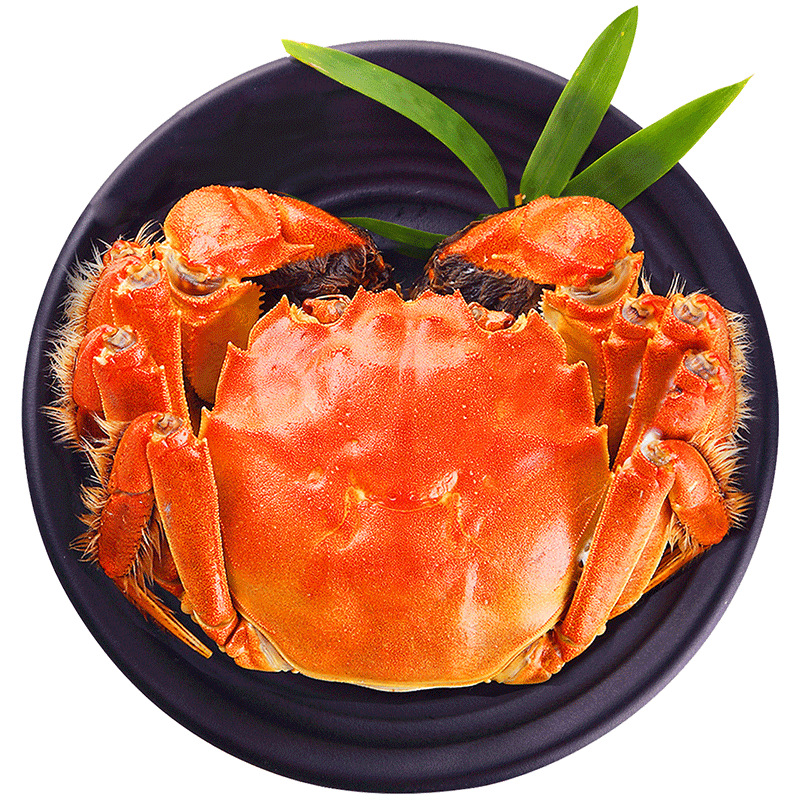 移动端、京东百亿补贴：湖中秋色 鲜活大闸蟹螃蟹现货公5.0-5.3母4.0-4.3两4对