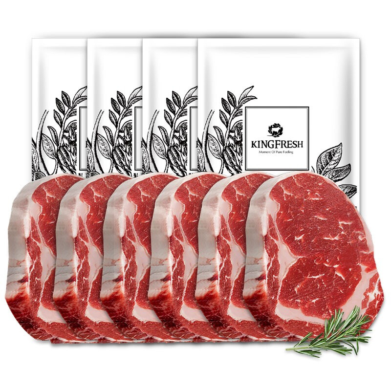 今聚鲜 dayinfresh 整切调理牛排 1500g/10片 97元