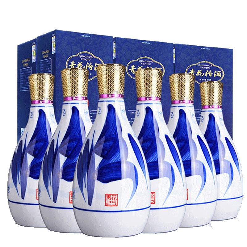 plus:汾酒 青花25 42°清香型白酒 475ml 6瓶 2073.06元(需领券)