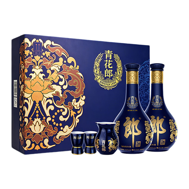 淘金币1132.83元、今日必买：郎酒 青花郎 53度 酱香型白酒 500ml*2瓶 1201.1元（1