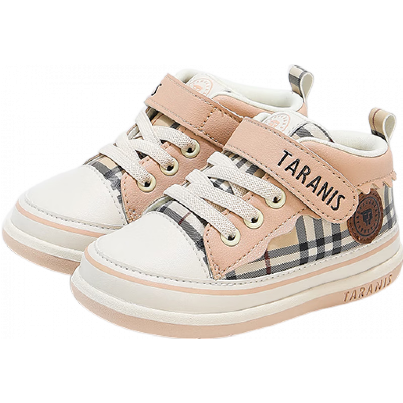 泰兰尼斯 211秋冬季童鞋婴儿学步鞋软底男女宝宝鞋防滑运动休闲鞋 杏色 18 1