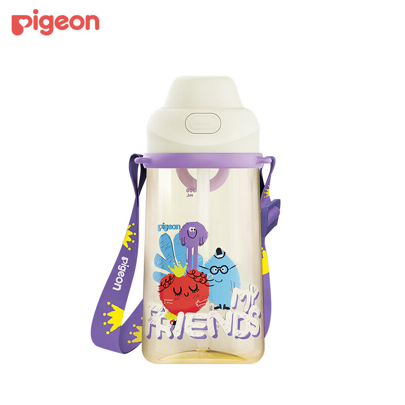 PLUS会员：Pigeon 贝亲 直饮吸管儿童水杯 500ml 小糖豆吸管杯 45.19元（需用券，