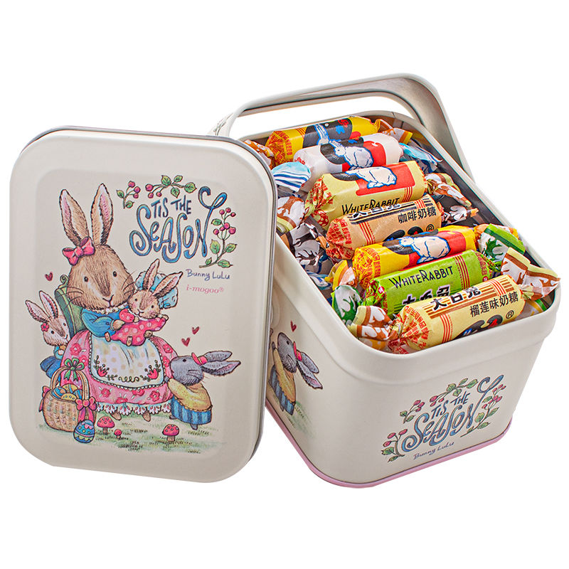 百亿补贴：GSY 冠生园 大白兔上海冠生园奶糖150-400g多味礼盒铁盒混合年货零