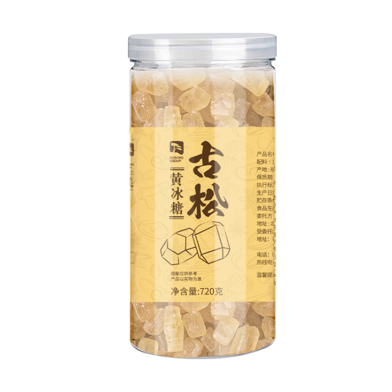 Gusong 古松食品 老黄冰糖 720g*1罐 14.9元包邮（需用券）