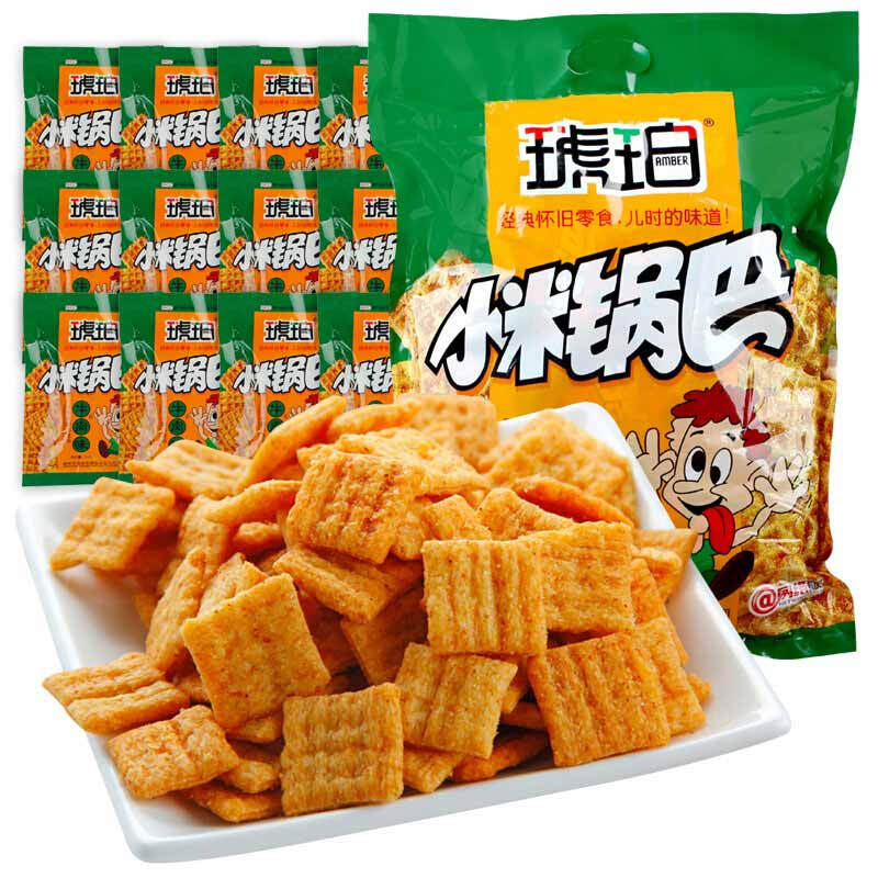 琥珀 小米锅巴 牛肉味 450g 8.21元（需买2件，需用券）