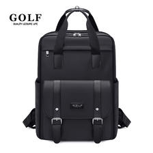 GOLF 高尔夫 双肩包男士运动休闲旅行防泼水通勤背包 款式8-黑色（买一赠一