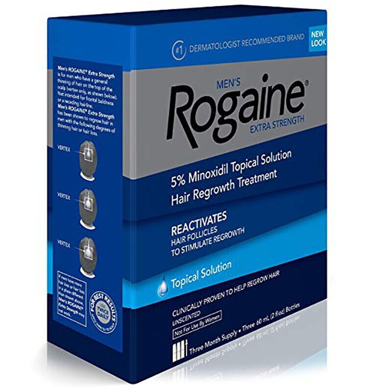 Rogaine 培健 落健/培健生发液 国际进口 米诺地尔酊5%浓度 男性生发液 增发护