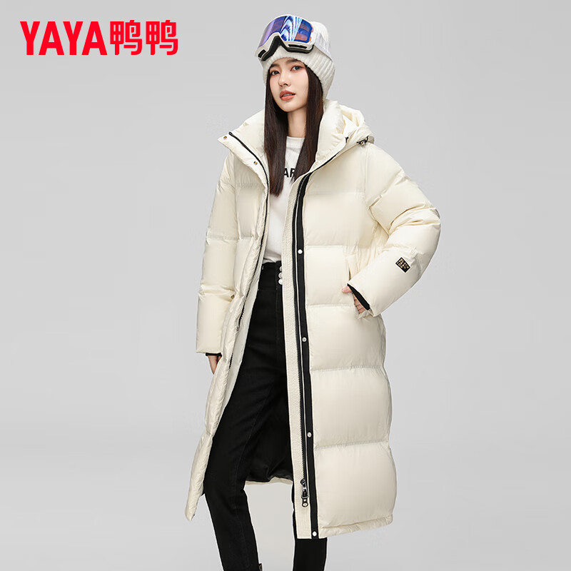 YAYA 反季清仓!时尚保暖212g高绒量长款羽绒服(多色可选) 249元(需用券)