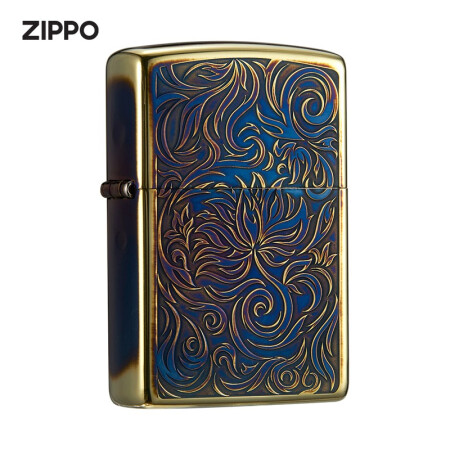 ZIPPO 防风煤油打火机 唐草火焰花 生日礼物送老公送男友 单机 621元