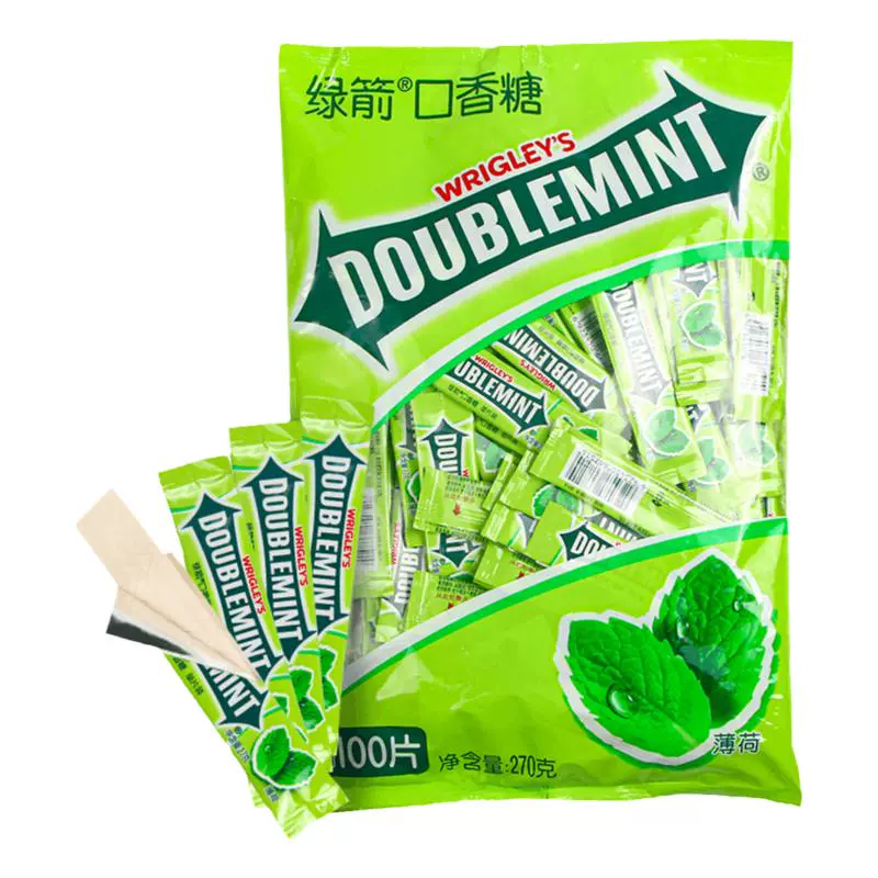 DOUBLEMINT 绿箭 口香糖 薄荷味 270g 袋装 ￥21.5