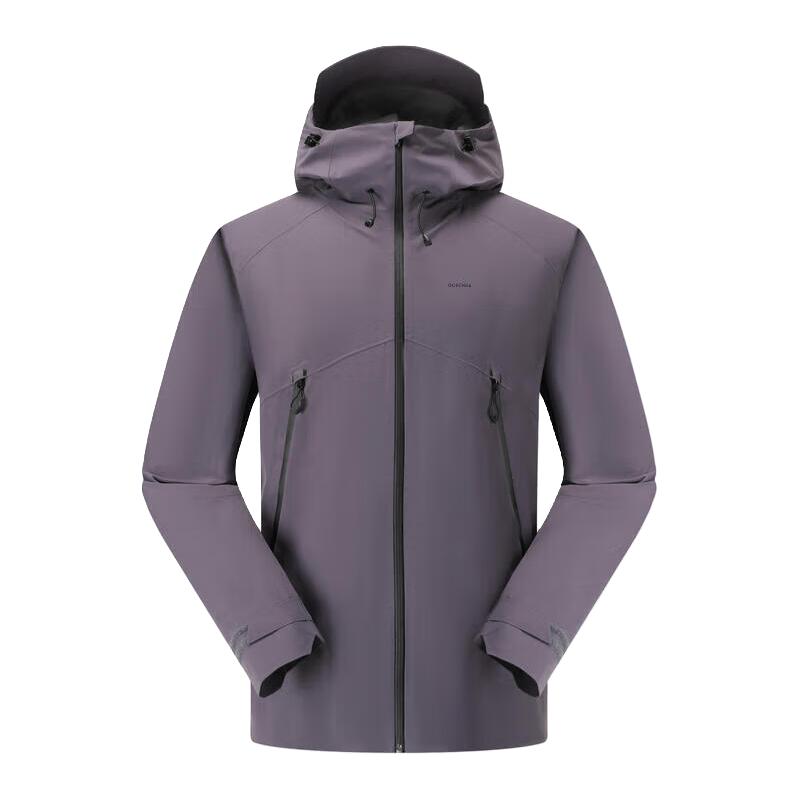 迪卡侬 硬壳冲锋衣男女户外休闲登山徒步防风防水夹克风衣MH500外套 男款-