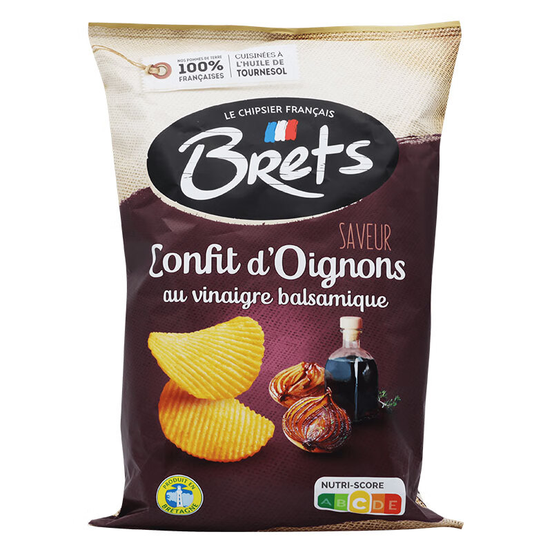 布瑞特（临期产品）法国进口 薯片 休闲零食 24年2月到期 布瑞特小洋葱香醋