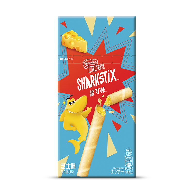 雀巢（Nestlé） 脆脆鲨 芝士味夹心饼干 60g 5.79元（需买3件，共17.36元）