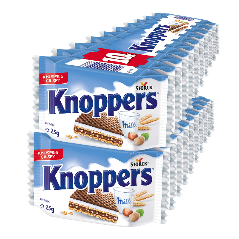 88VIP：Knoppers 优立享 榛子巧克力威化饼干 25g*20包 48.67元