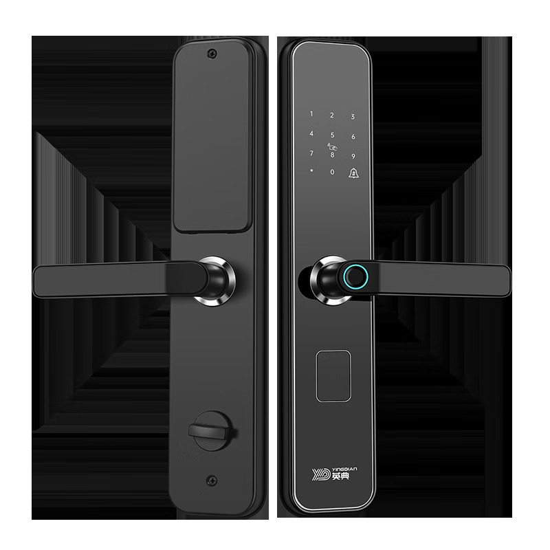 ying dian 英典 y3 执手式智能门锁 五合一开锁 指导安装 199元包邮