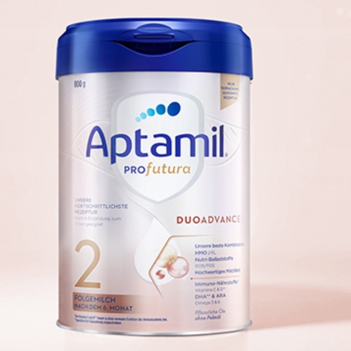 Aptamil 爱他美 欧洲原装进口HMO婴幼儿配方奶粉 德国白金2段1罐 800g 166.71元（