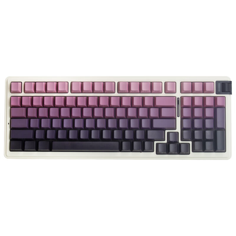 KZZI 珂芝 K98 侧刻版 98键 三模机械键盘 黑莓粉 彩虹轴 RGB 308.18元（需用券）