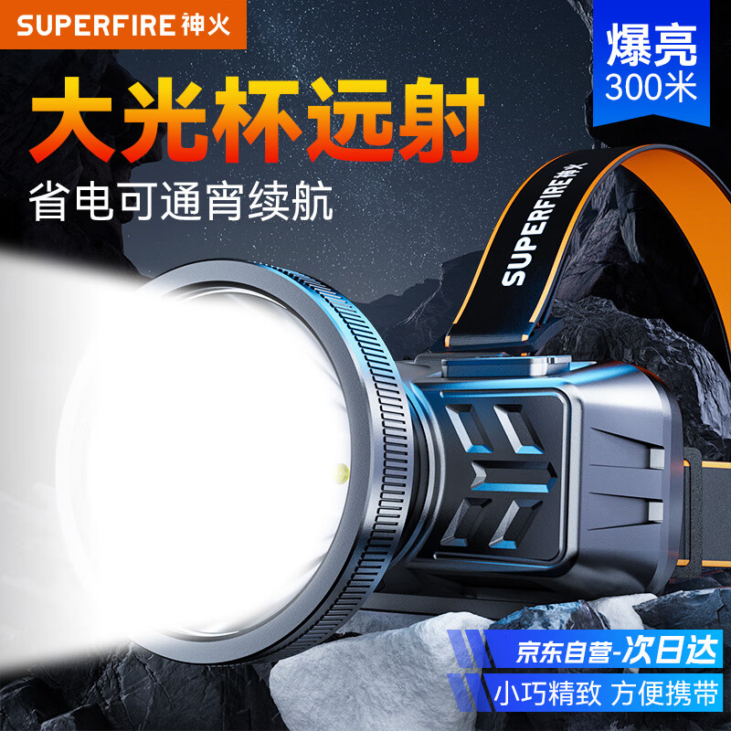 SUPFIRE 神火 可充电手电筒 35.9元