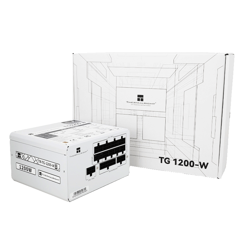 利民 TG650w/750w/850w/1000w/1200电源金牌全模组 TG-1200-W金牌全模组白色 ATX3.0 647.15