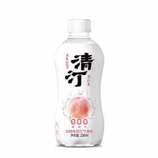 有券的上：SPRINGS & MOUNTAINS 清泉出山 清汀苏打水气泡水 白桃味 330ml*6瓶 1.9元