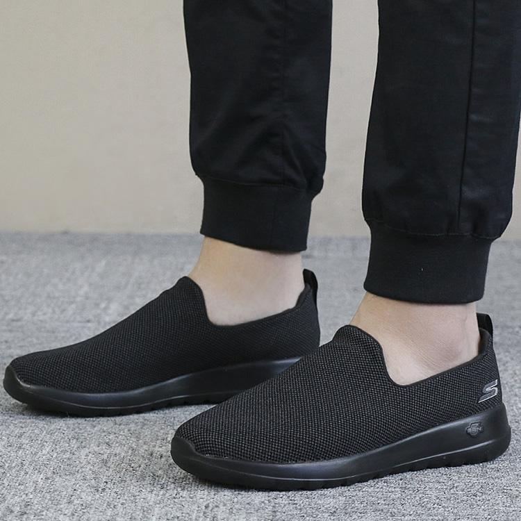 斯凯奇 GO WALK MAX系列 男士低帮休闲鞋 54609 全黑色 42 151.05元（需用券）