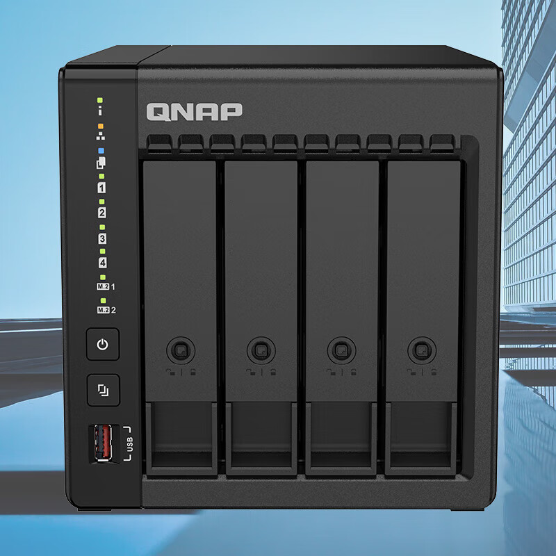 QNAP 威联通 TS-464C2 宇宙魔方四核心处理器nas网络存储服务器内置双M.2插槽 224