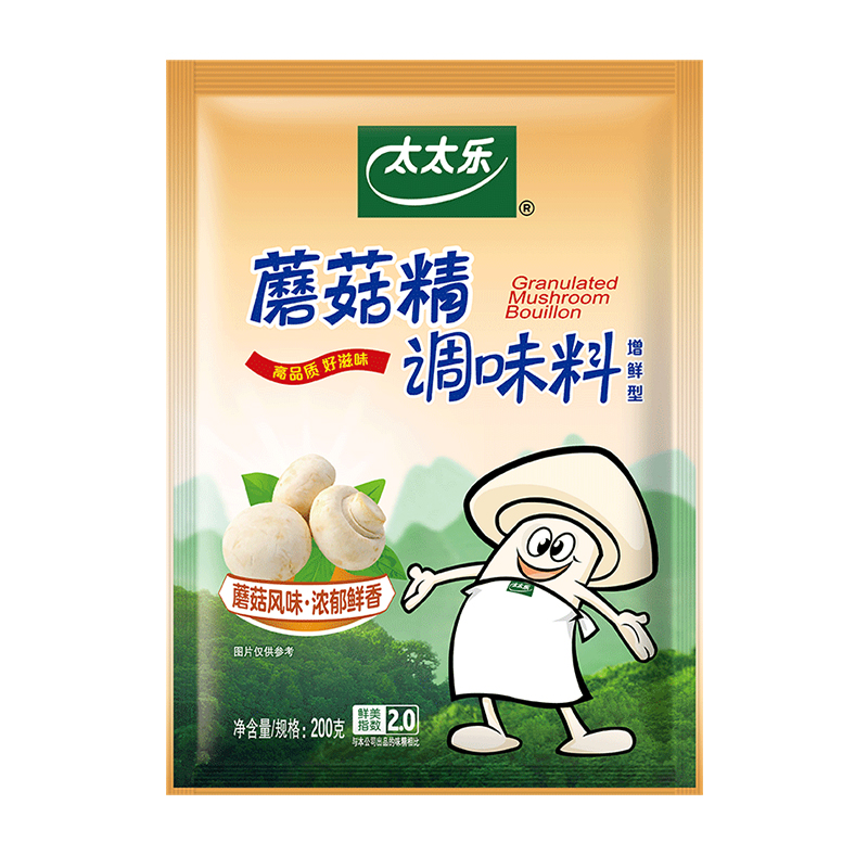 88VIP：太太乐 蘑菇精调味料200g*1袋炒菌菇煲汤调味品厨房家用调味料 19.76元