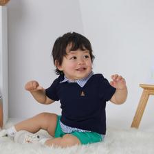 Gap 盖璞 新生婴儿假两件拼接短袖连体衣802305夏季款儿童装可爱包屁服 49元