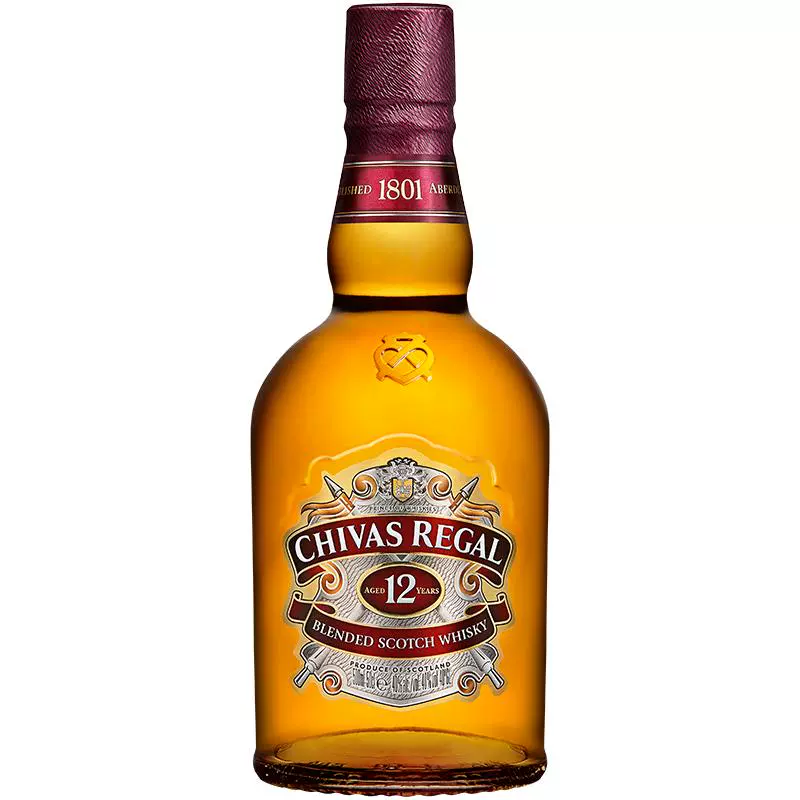 CHIVAS 芝华士 12年进口威士忌500ml送礼洋酒派对酒烈酒特调 1件装 ￥75.95