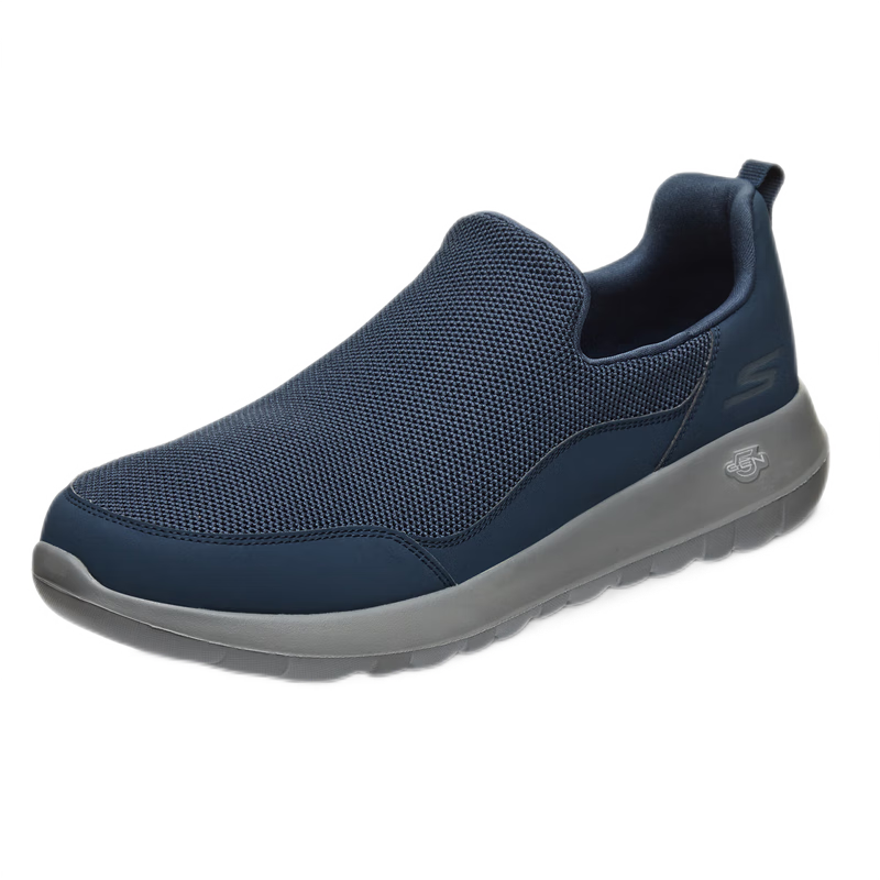 斯凯奇（SKECHERS）男鞋夏季舒适透气懒人一脚蹬健步鞋软底防滑户外休闲运