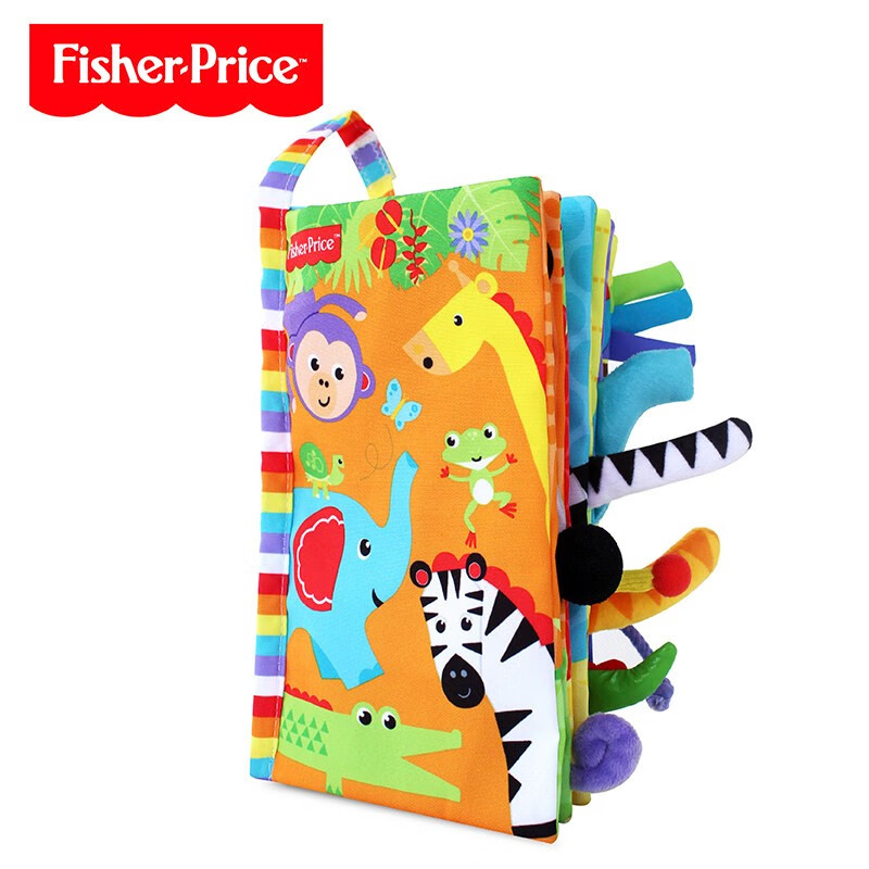 Fisher-Price 婴儿玩具3D立体缤纷动物布书 29.42元（需用券）