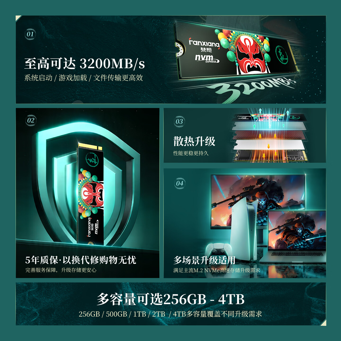 梵想 NVMe协议 SSD固态硬盘 1TB 839元 - 线报酷