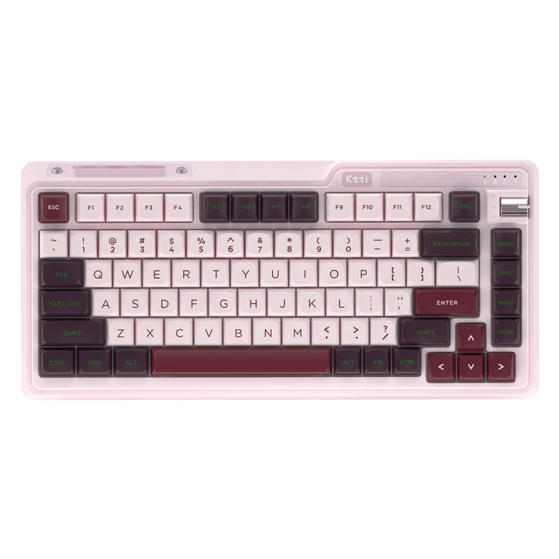 KZZI 珂芝 K75 Lite 三模无线键盘 82键 弥豆紫 风雨轴 RGB 199元（满减）