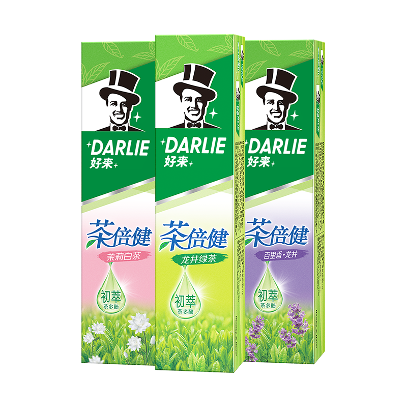 DARLIE 好来 黑人茶倍健成人牙膏140g*3支 29.4元（需用券）