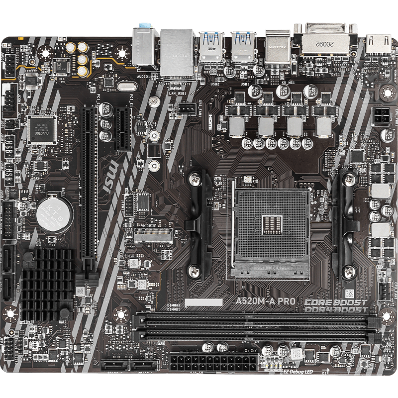 微星（MSI）A520M-A PRO DDR4电脑主板 支持CPU 5600/5600G/5700G（AMD A520/AM4接口） 411.66元