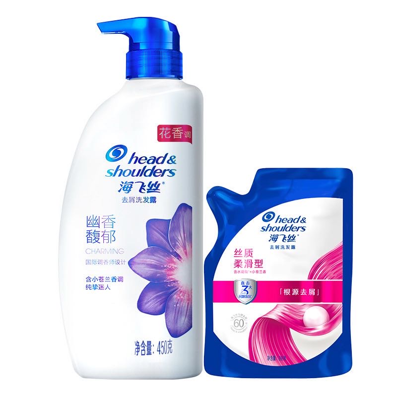 海飞丝 SPA香氛去屑幽香馥郁洗发水450G+200G（共650G） 28.9元