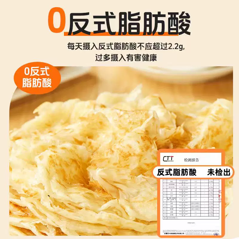 粮全其美 6层酥原味手抓饼营养美味早餐面饼早点半成品煎饼家庭装 44.9元 - 线报酷