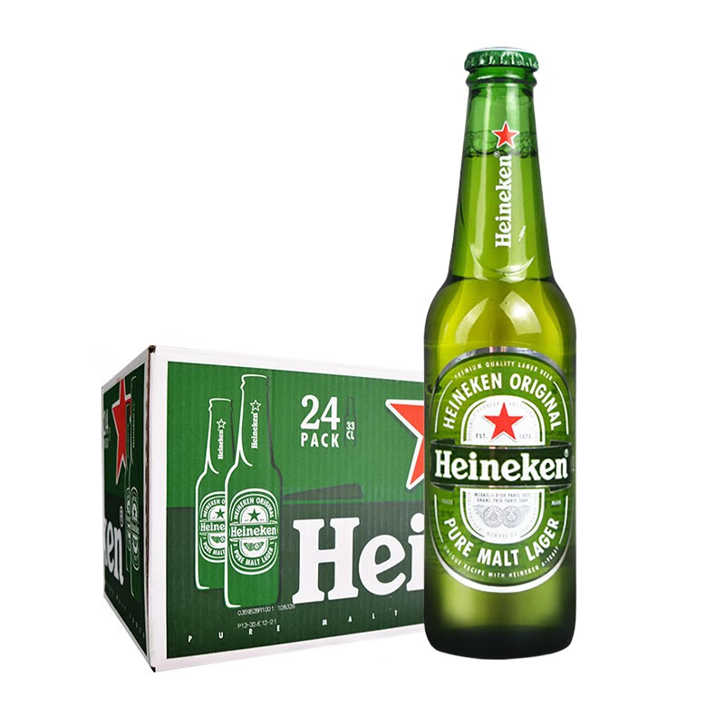 喜力（Heineken）荷兰原装进口330ML*24瓶 174.82元