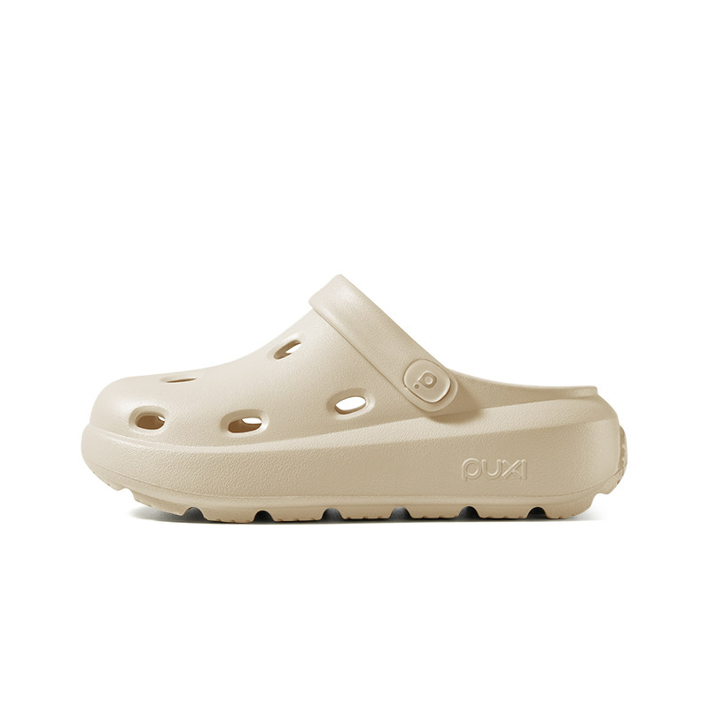 移动端：朴西 奶酪厚底踩屎感洞洞鞋女款夏季包头拖鞋户外防滑沙滩鞋男 47