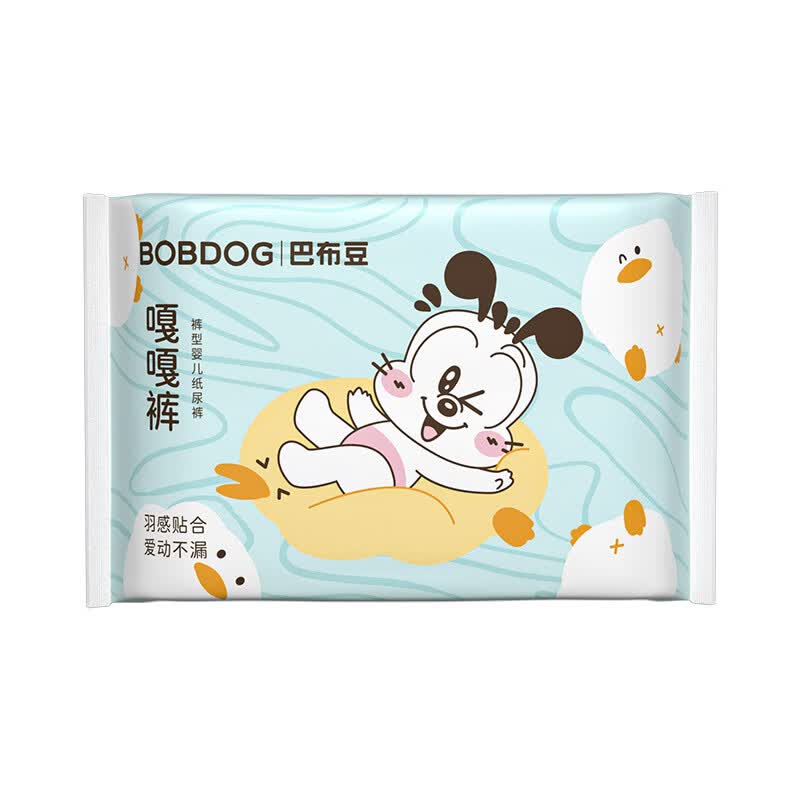 巴布豆 嘎嘎裤尿不湿拉拉裤超薄透气纸尿裤婴儿试用夜用出行便携 拉拉裤XL