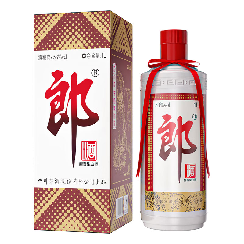 LANGJIU 郎酒 郎牌郎酒 53%vol 酱香型白酒 1000ml 单支装 259元（需用券）