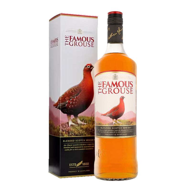 THE FAMOUS GROUSE 威雀THE FAMOUS GROUSE 苏格兰威士忌 1000ml 106元
