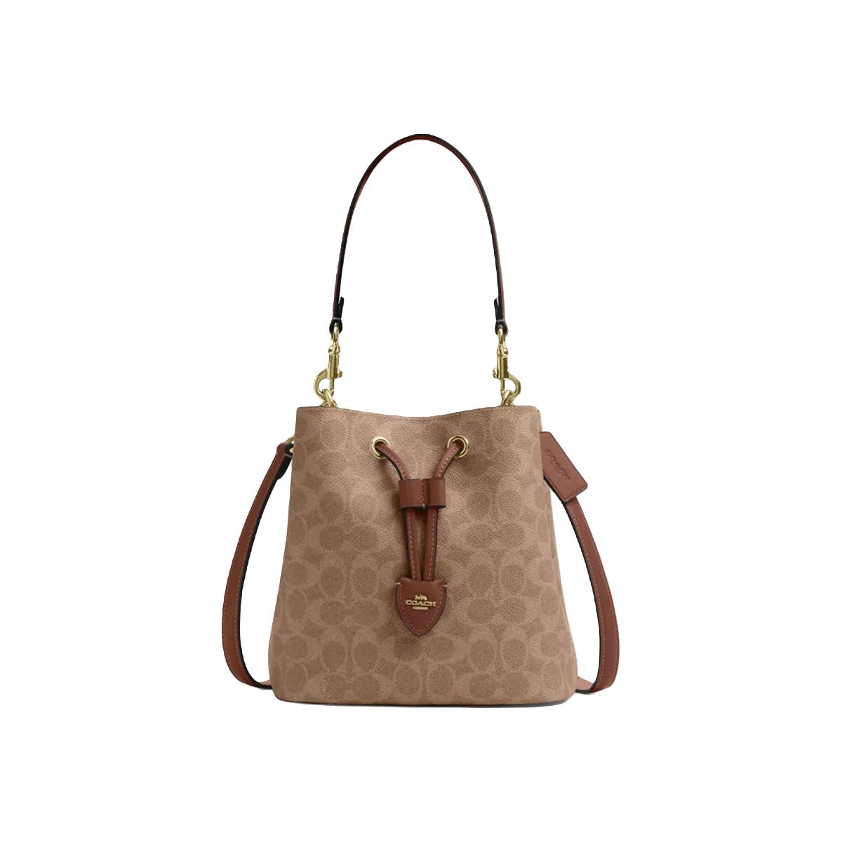 COACH ROWAN系列 棕黄色配棕色 女士单肩包 CBH07IMXHE 1619元（需用券）