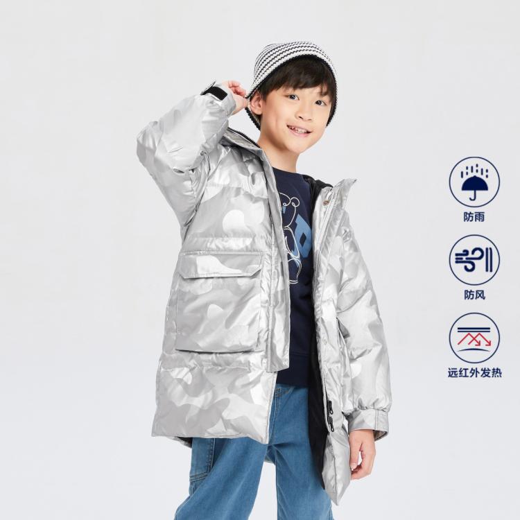 Gap 盖璞 男童秋冬防风雨发热保暖连帽羽绒服720992儿童装夹克 341元