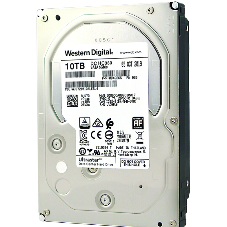 西部数据 10TB机械硬盘企业级监控硬盘录像机台式机nas网络存储服务器3.5英