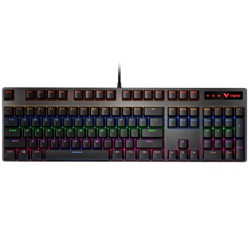 京东PLUS：RAPOO 雷柏 V500PRO 104键 有线机械键盘 黑色 雷柏红轴 混光*3件 185.98