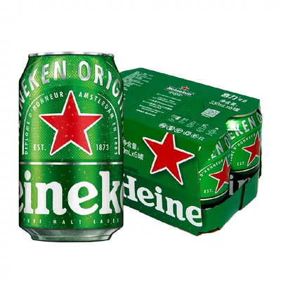 88VIP、需福袋：Heineken 喜力经典 330ml*6罐 25.4元